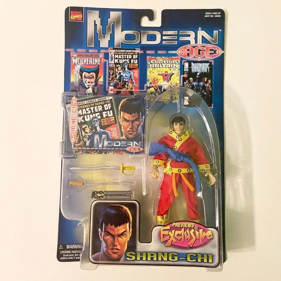 Vintage 1999 Modern Age Marvel Shang Chi 5 Inch Action Figure Previews Exclusive - Picture 1 of 16